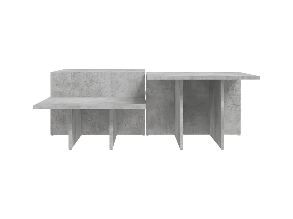 Tables basses salon-Tables d'appoint 2 pcs gris béton bois d'ingénierie SHL49307