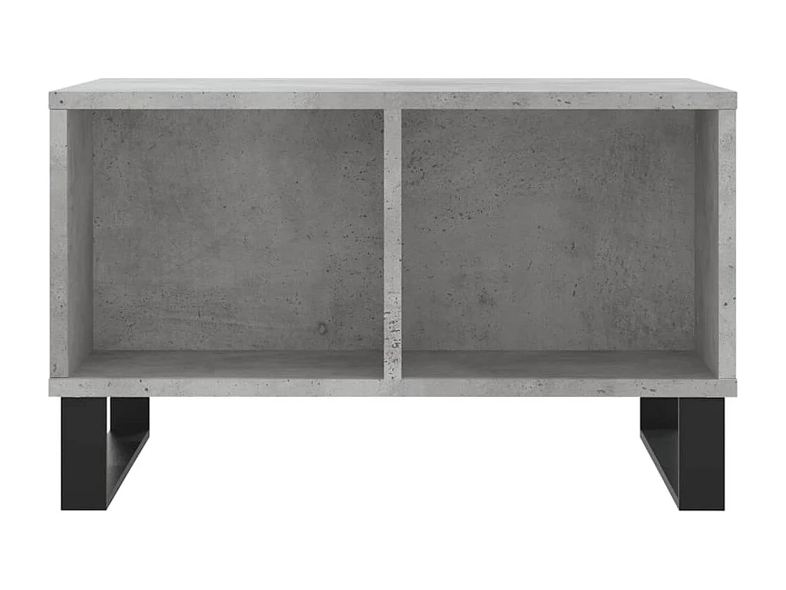 Table basse salon-Table d'appoint Gris béton 60x50x36,5 cm Bois d'ingénierie SHL66810