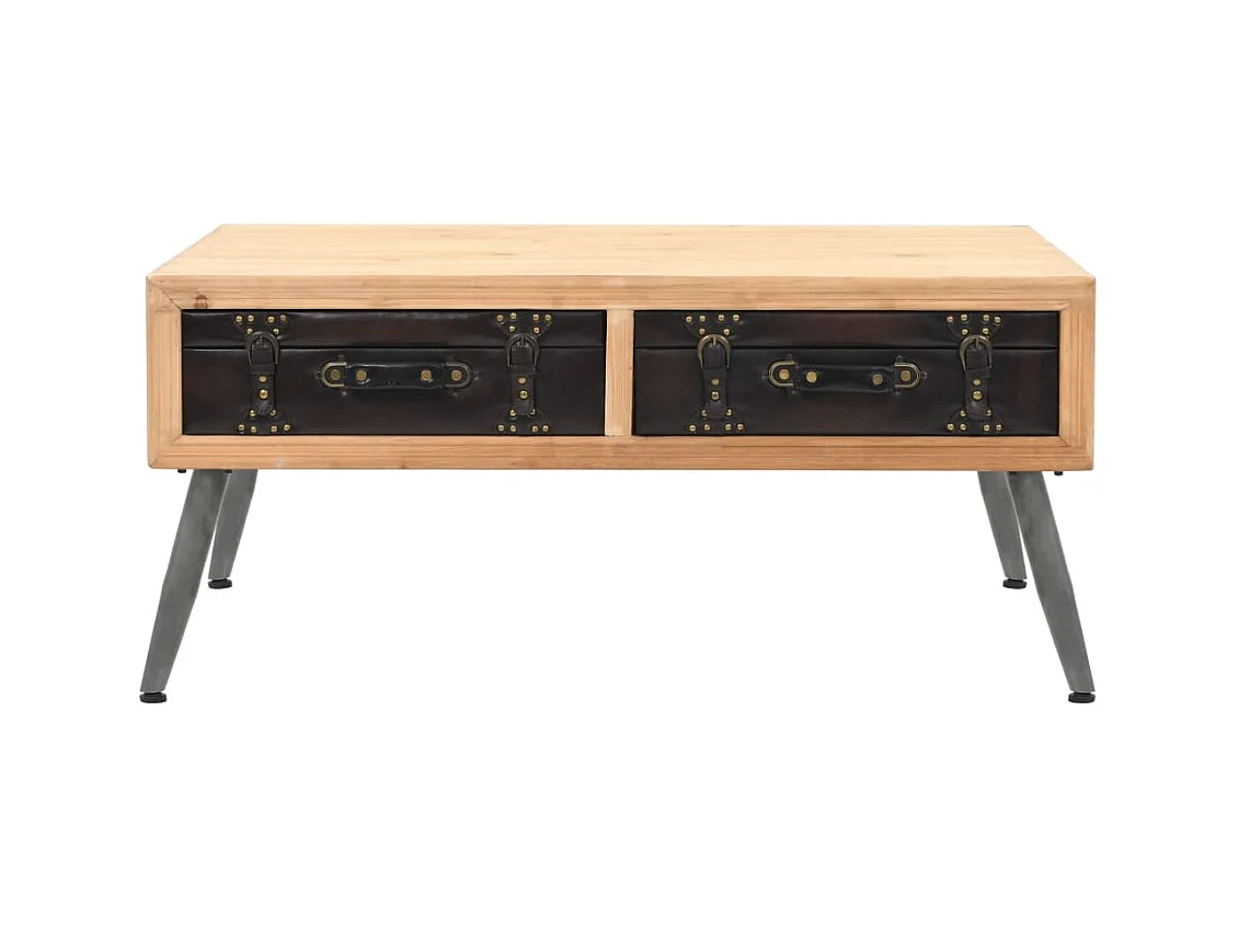 Table basse salon-Table d'appoint Bois massif de sapin 115x55x50 cm SHL23845