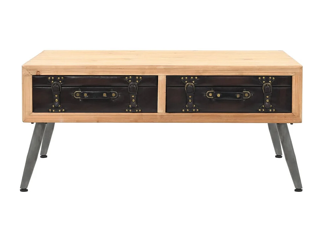 Couchtisch-Beistelltisch-Sofatisch Tannenholz Massiv 115 x 55 x 50 cm SHL86663