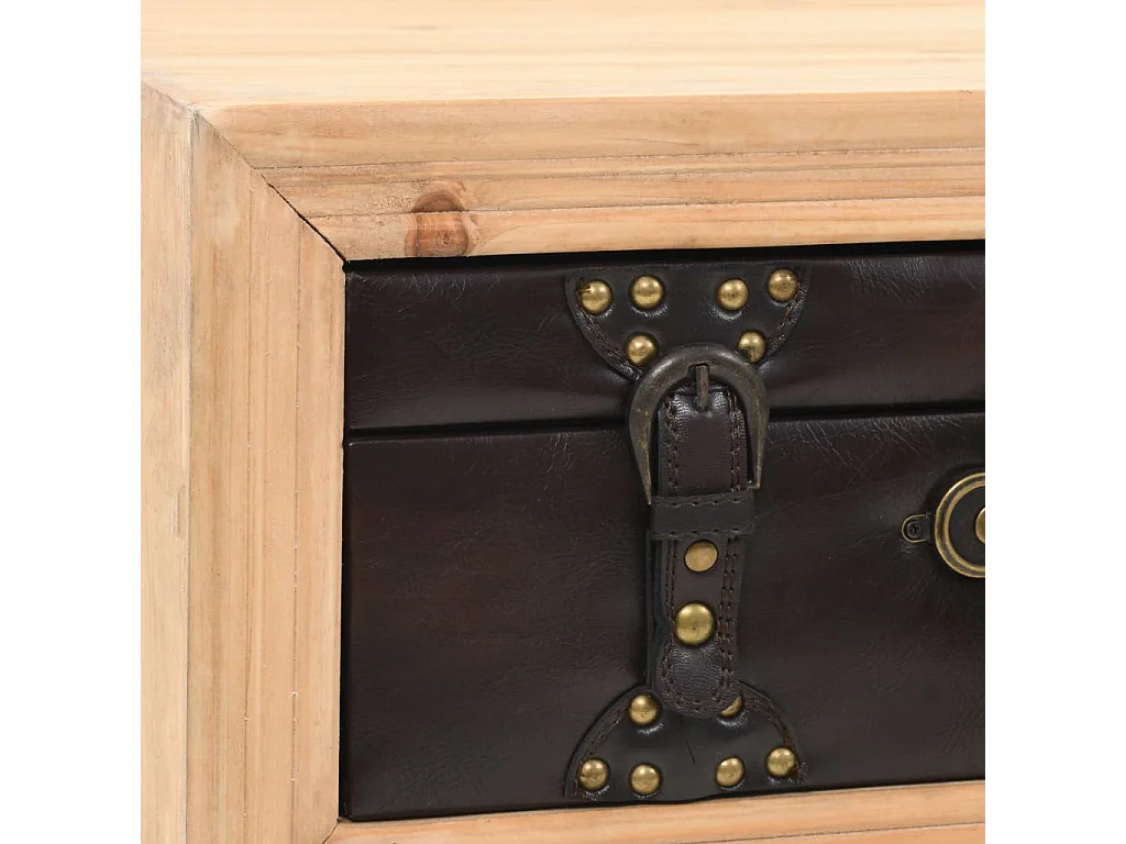 Couchtisch-Beistelltisch-Sofatisch Tannenholz Massiv 115 x 55 x 50 cm SHL86663