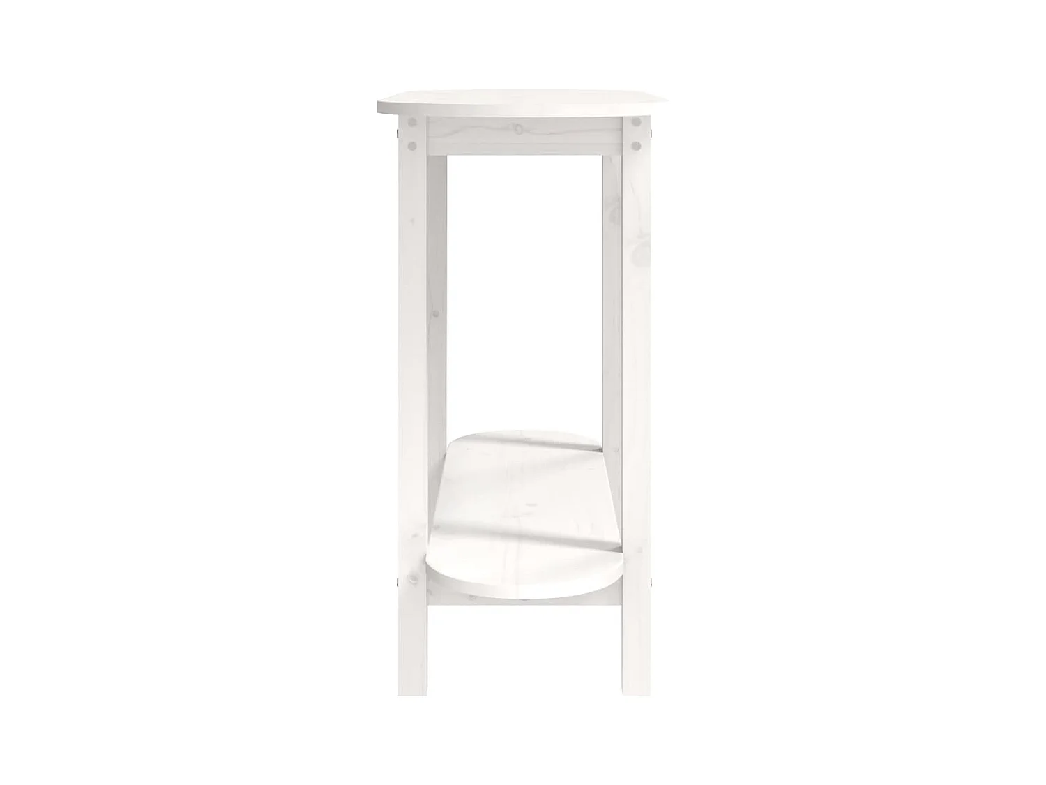 Table console Blanc 110x40x80 cm Bois massif de pin SHL43968