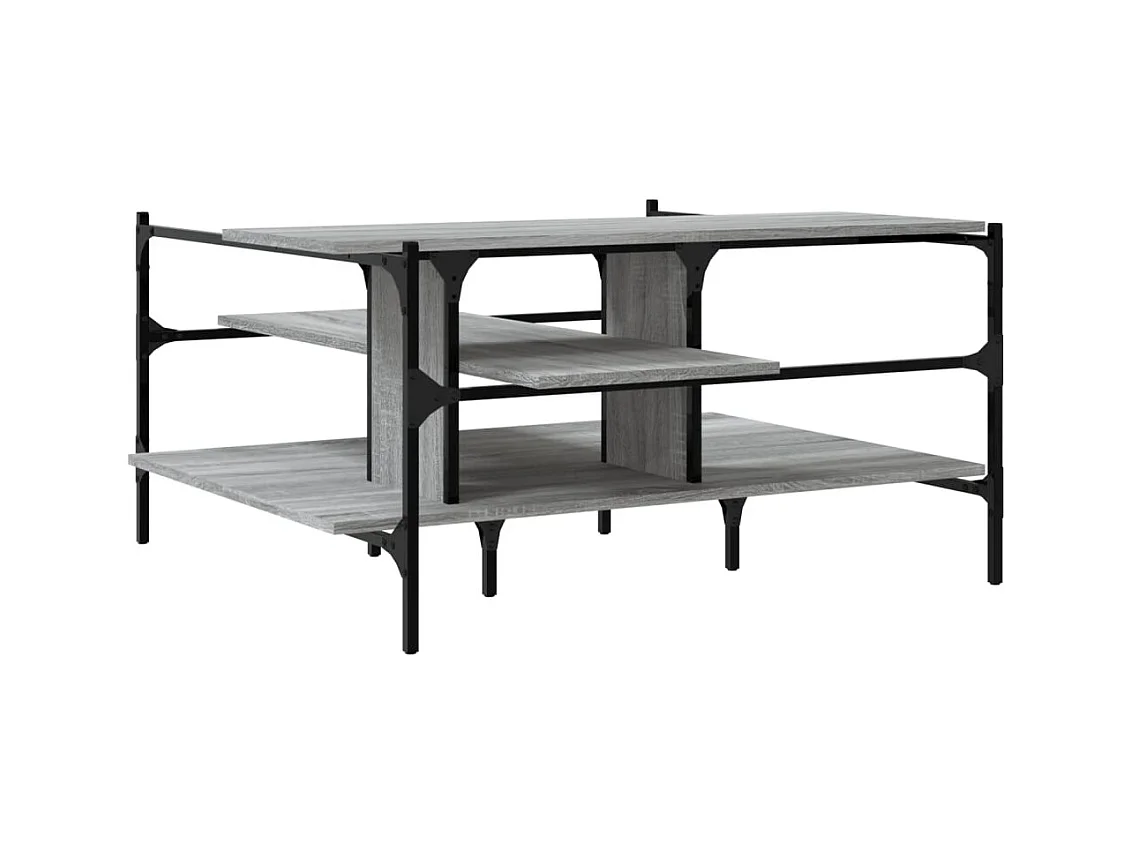 Mesa de centro-Mesa auxiliar de madera maciza mango 80x54x40 cm SHL2654