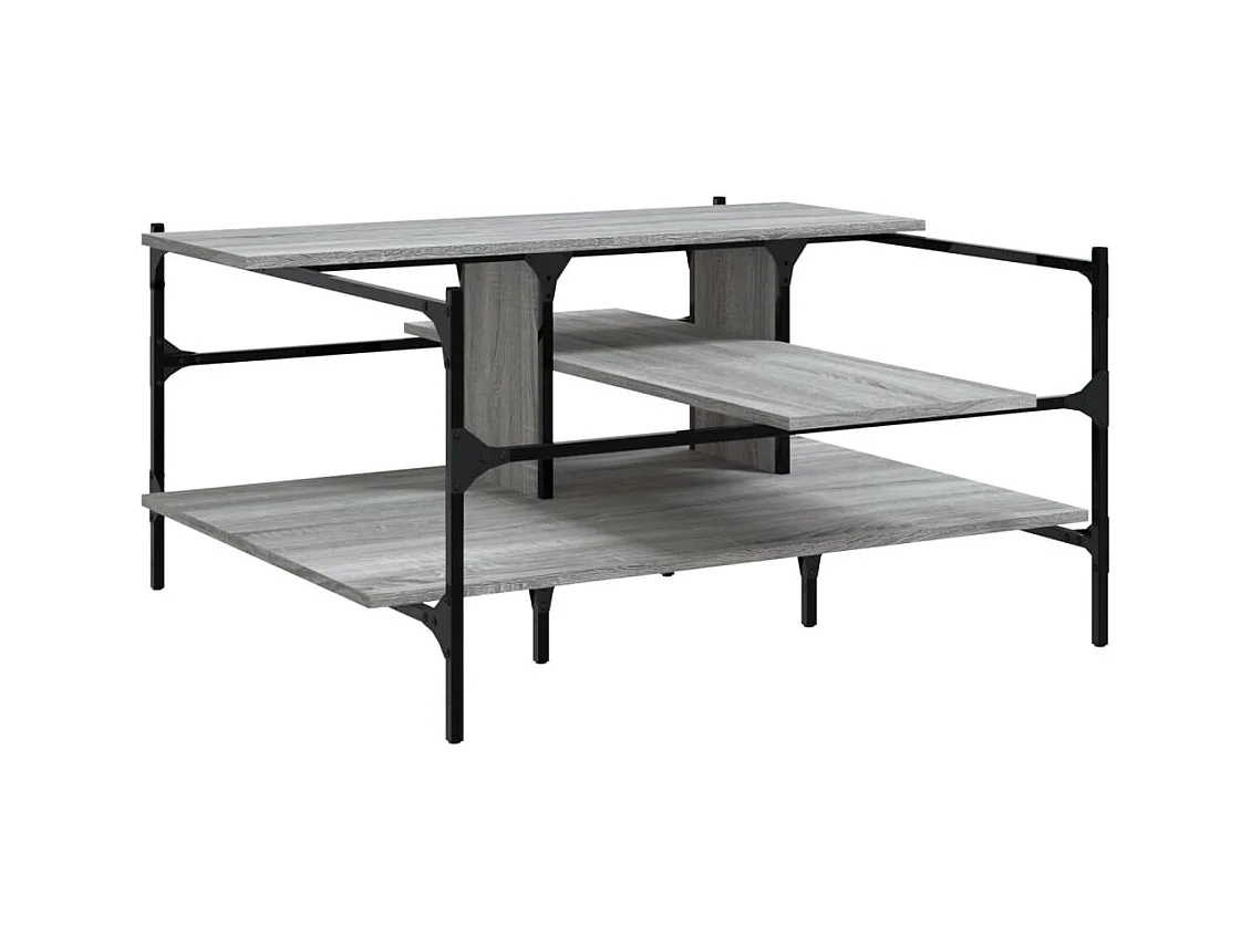 Table basse salon-Table d'appoint sonoma gris 100x100x48,5 cm bois d'ingénierie SHL27677