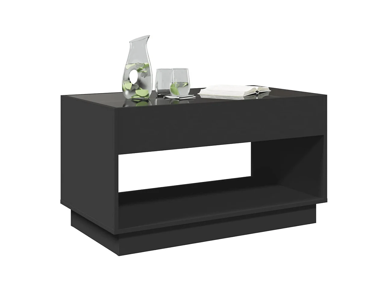 Mesa de centro-Mesa auxiliar madera de ingeniería marrón roble 102x55,5x40 cm SHL2740