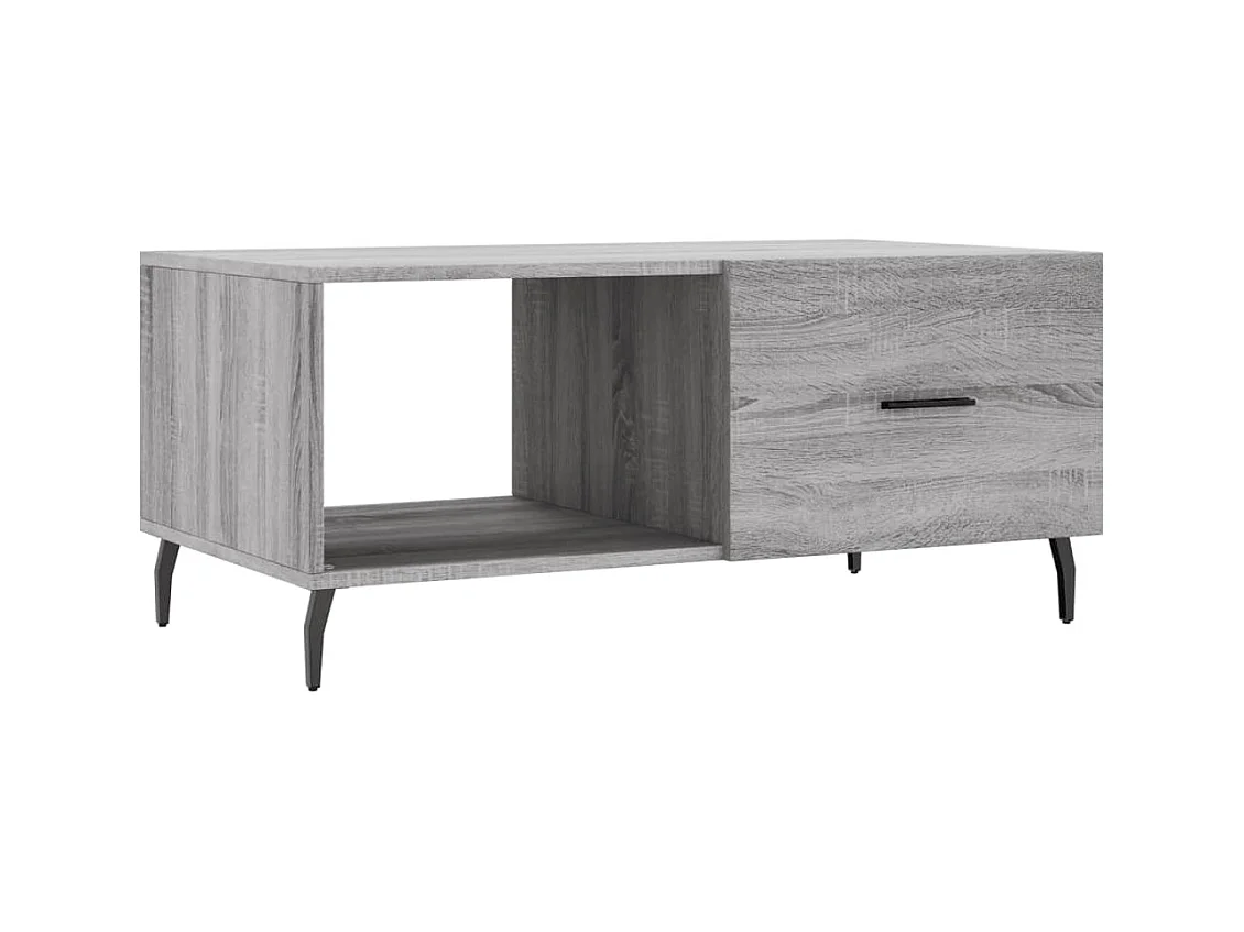 Mesa de centro | Mesa auxiliar madera de ingeniería negro 101x49x39,5 cm SHL3261