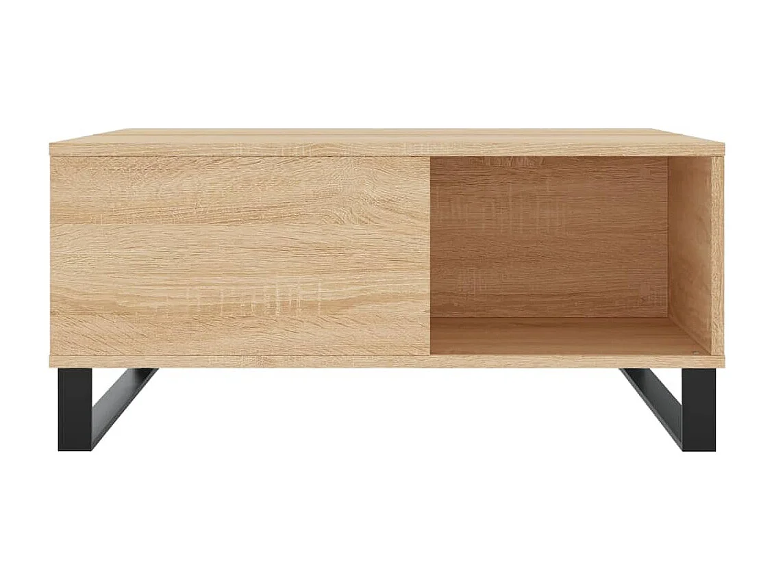 Couchtisch-Wohnzimmertisch-Beistelltische Sonoma-Eiche 80x80x36,5 cm Holzwerkstoff SHL20060