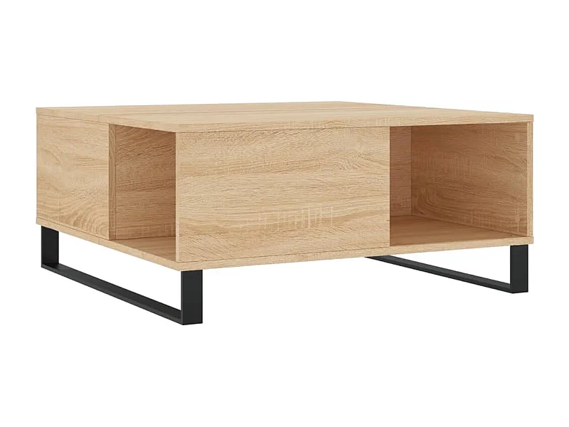 Couchtisch-Wohnzimmertisch-Beistelltische Sonoma-Eiche 80x80x36,5 cm Holzwerkstoff SHL20060