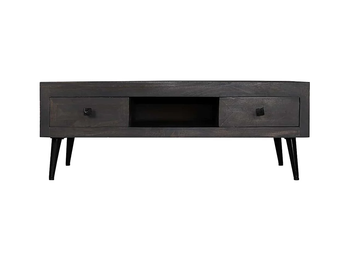 Mesa de centro | Mesa de café | Mesa auxiliar 90x50x38 cm Madera maciza de mango rugosa SHL4255