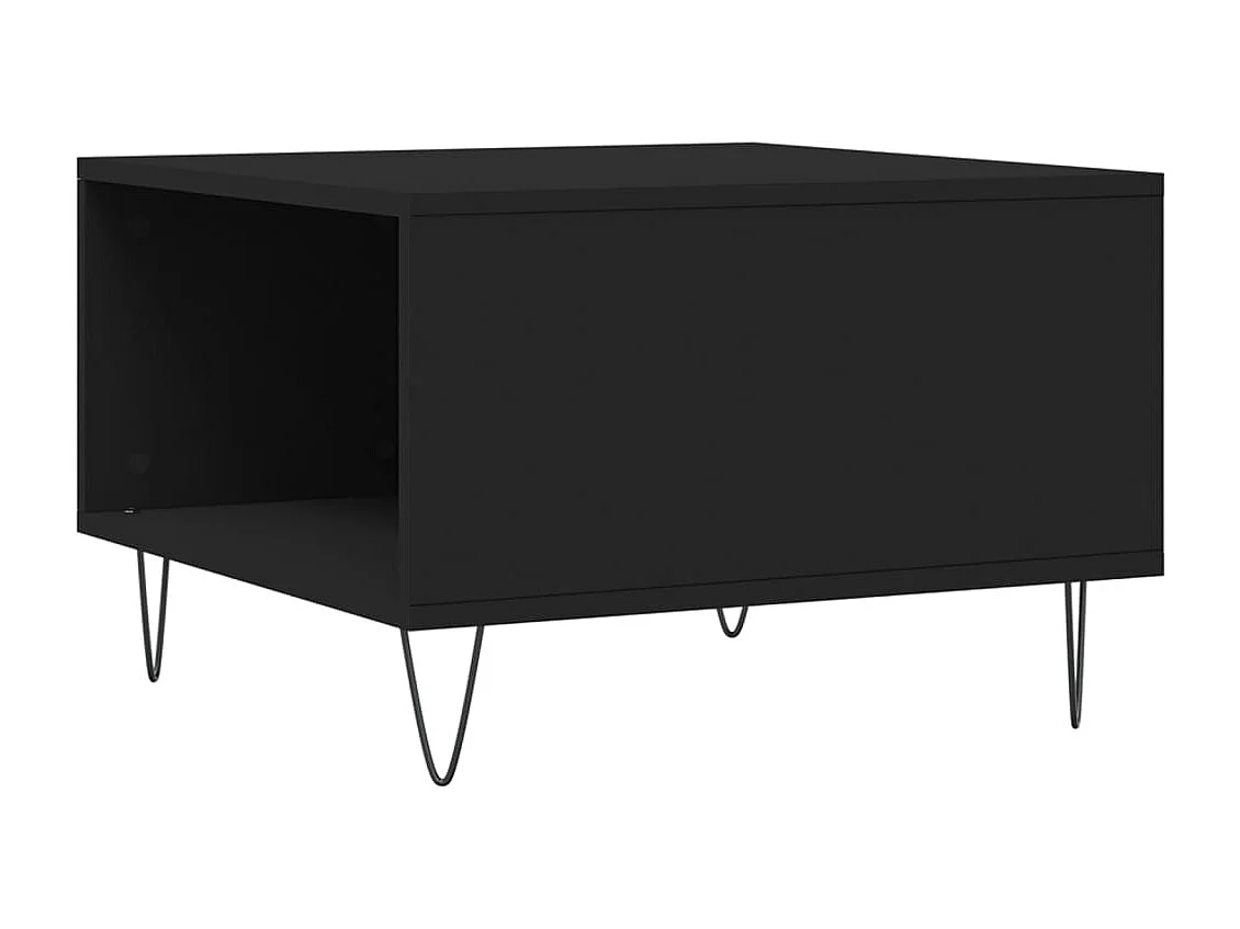 Couchtisch-Wohnzimmertisch-Beistelltische Schwarz 55x55x36,5 cm Holzwerkstoff SHL36654