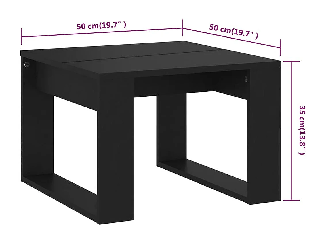 Mesa de centro | Mesa auxiliar de madera maciza de pino 100x50x41 cm SHL1028