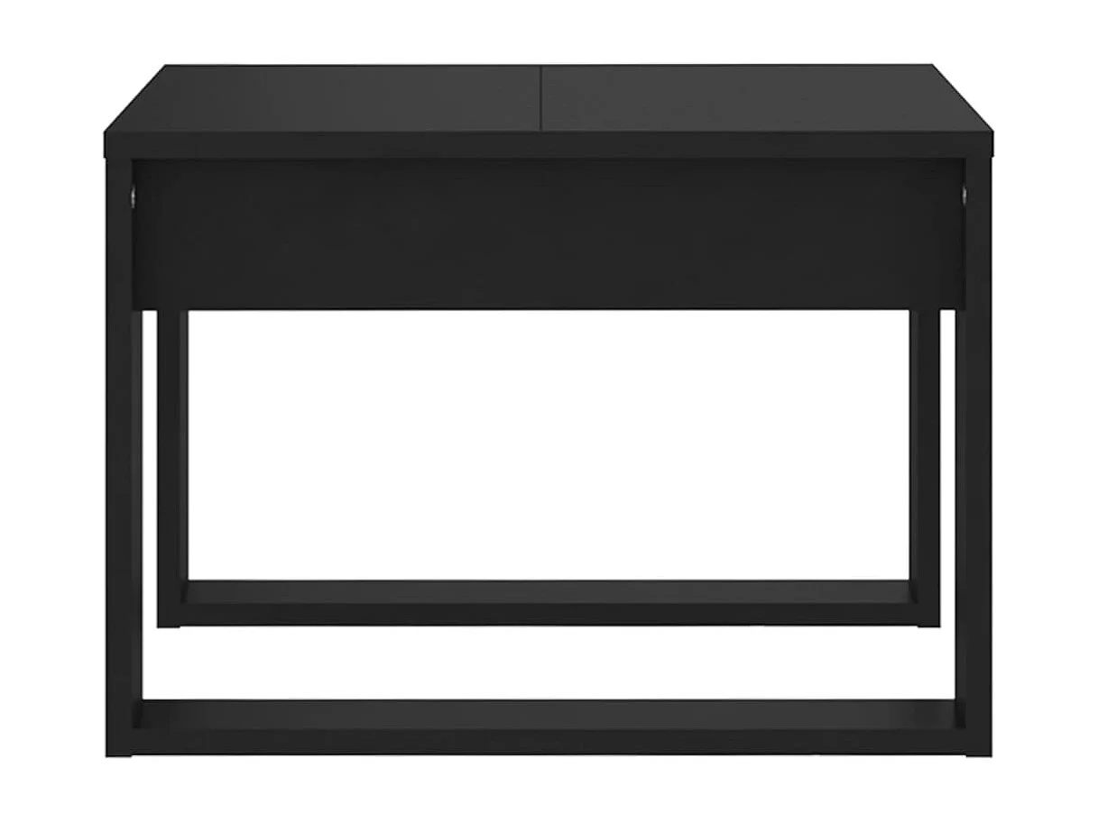 Table basse salon-Table d'appoint Noir 50x50x35 cm Bois d’ingénierie SHL69380