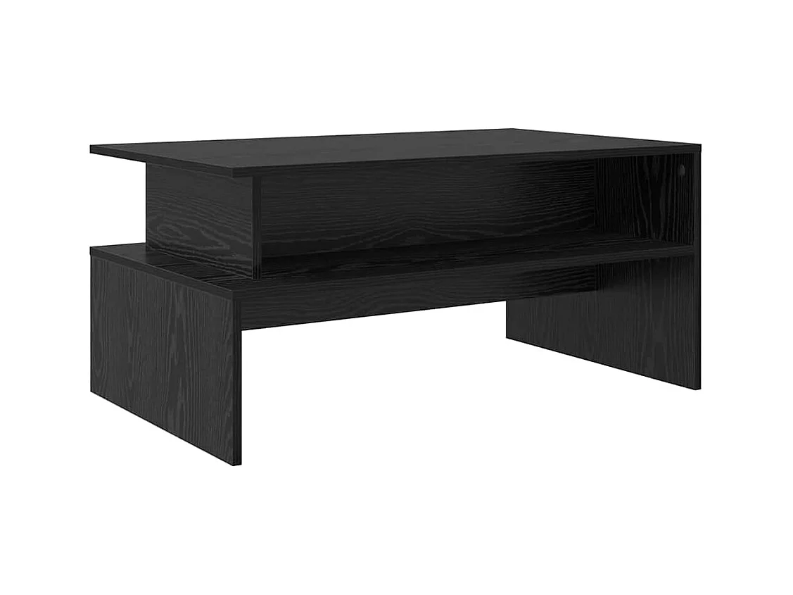 Table basse salon-Table d'appoint Chêne noir 90x55x42.5 cm Bois d'ingénierie SHL62830