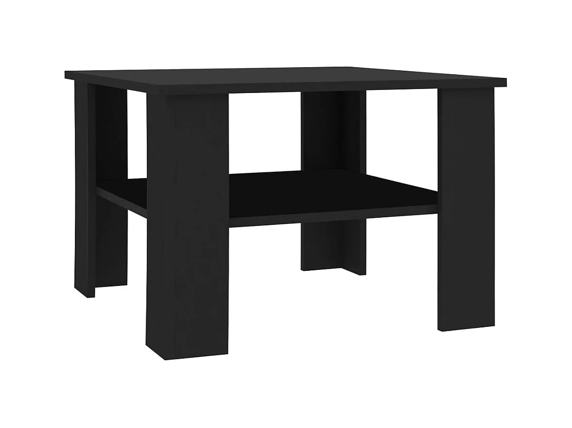 Table basse salon-Table d'appoint Noir 60x60x42 cm Bois d’ingénierie SHL92424