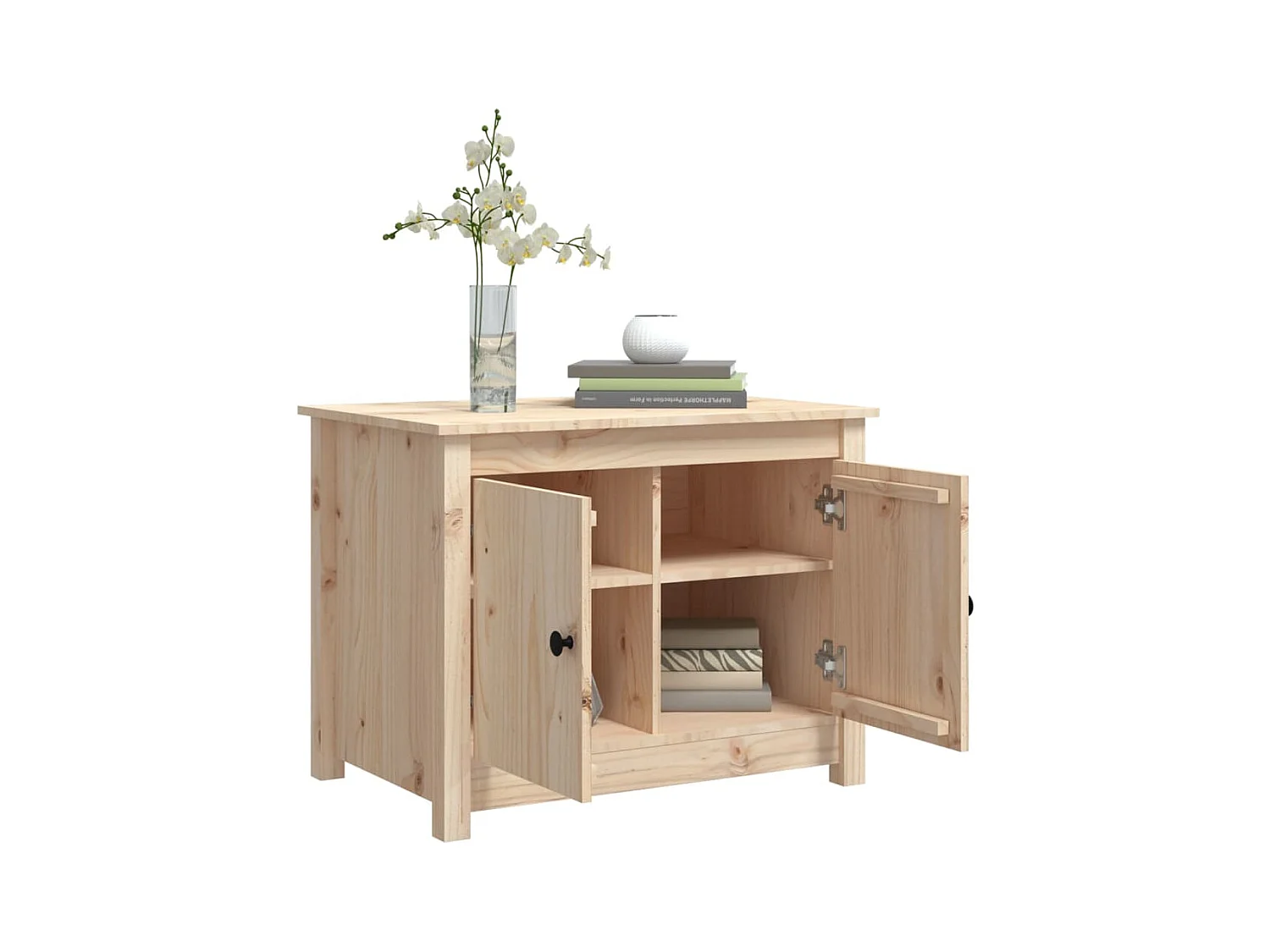 Table basse salon-Table d'appoint 71x49x55 cm Bois massif de pin SHL44133