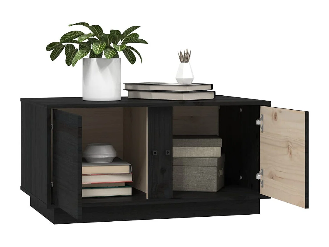 Mesa de centro | Mesa auxiliar madera contrachapada gris hormigón 90x50x40 cm SHL3647