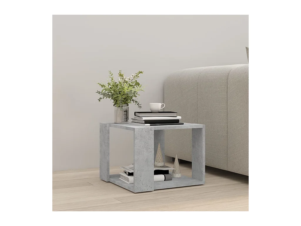 Mesa de centro | Mesa auxiliar con puertas de vidrio blanca 102x50x42 cm SHL4164