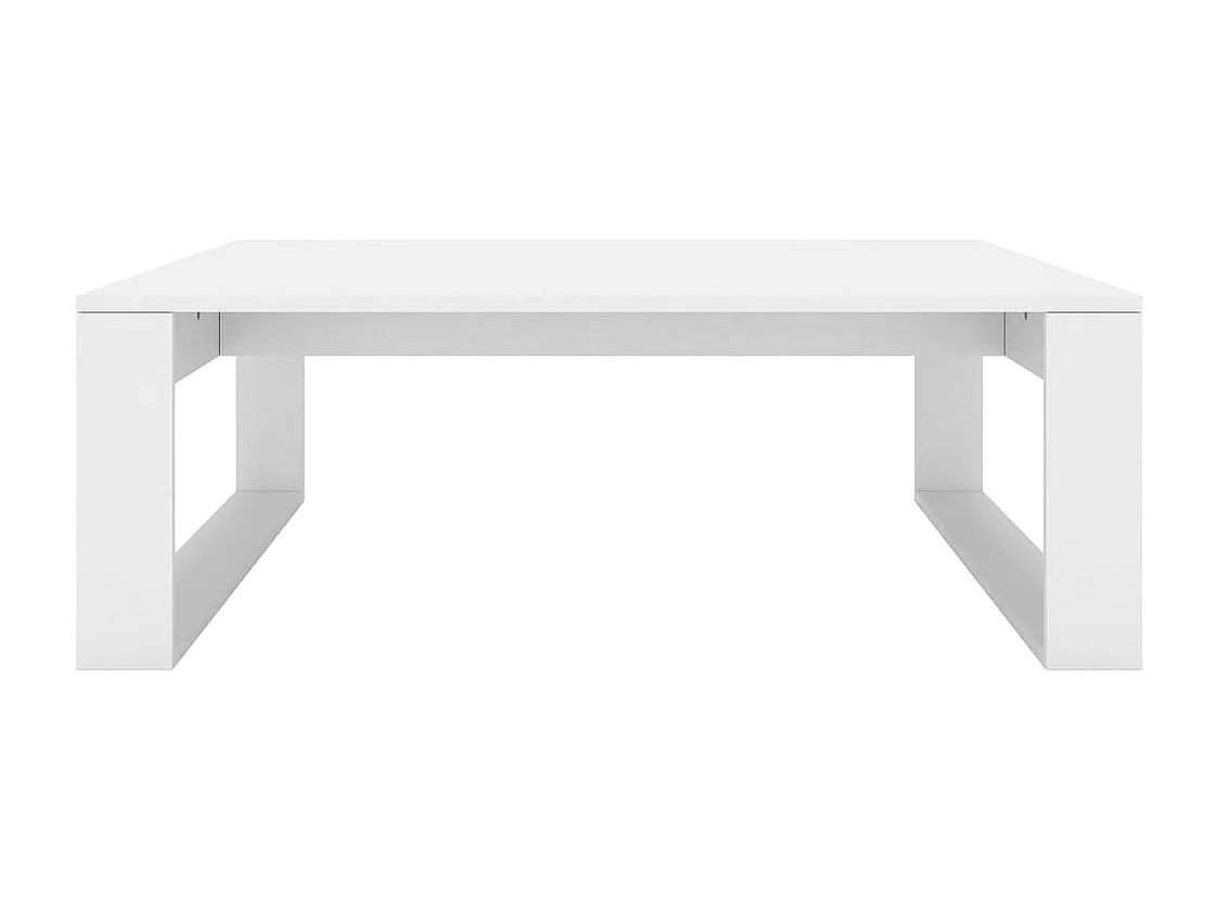 Couchtisch-Sofatisch-Beistelltische Weiß 100x100x35 cm Holzwerkstoff SHL21061