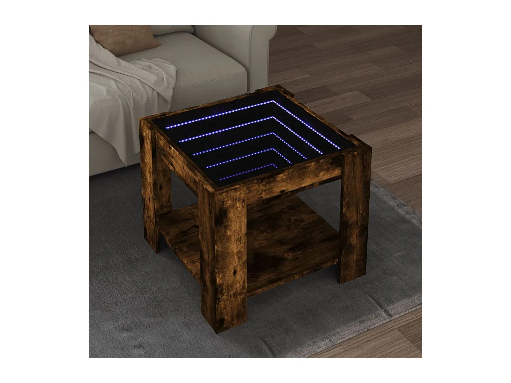 Mesa de centro-Mesa auxiliar madera contrachapada negro 90x45x35 cm SHL448838