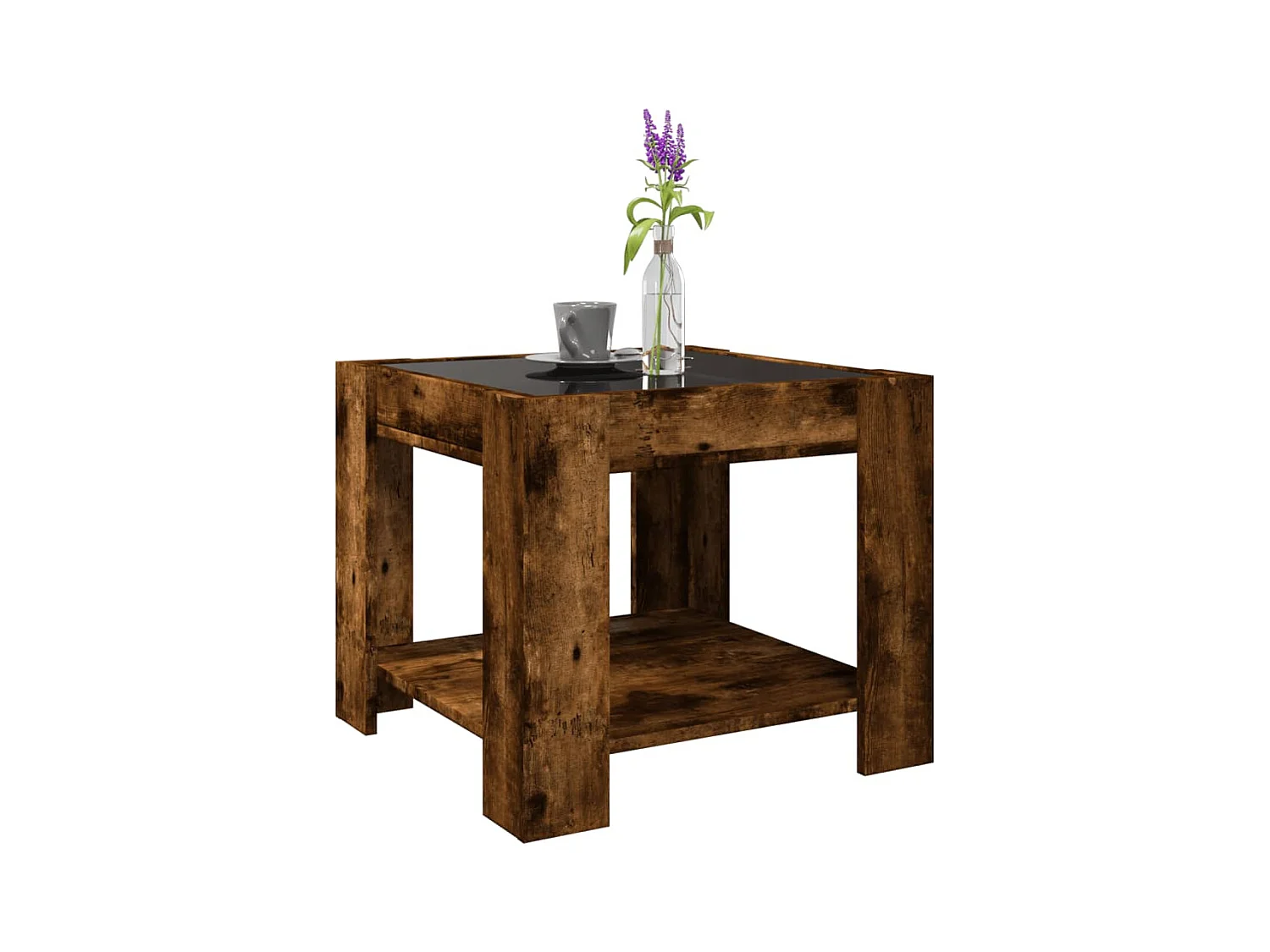 Mesa de centro-Mesa auxiliar madera contrachapada negro 90x45x35 cm SHL448838