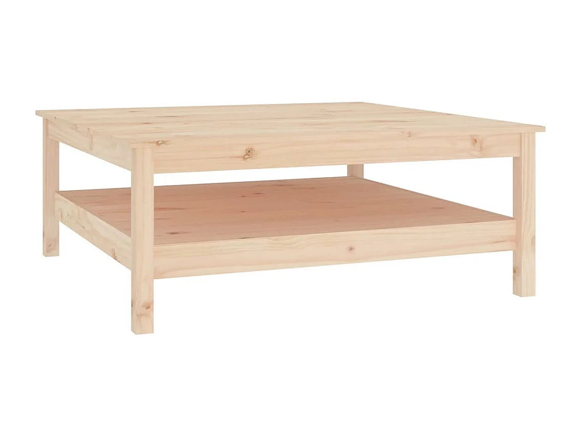 Table basse salon-Table d'appoint 100x100x40 cm Bois massif de pin SHL99706