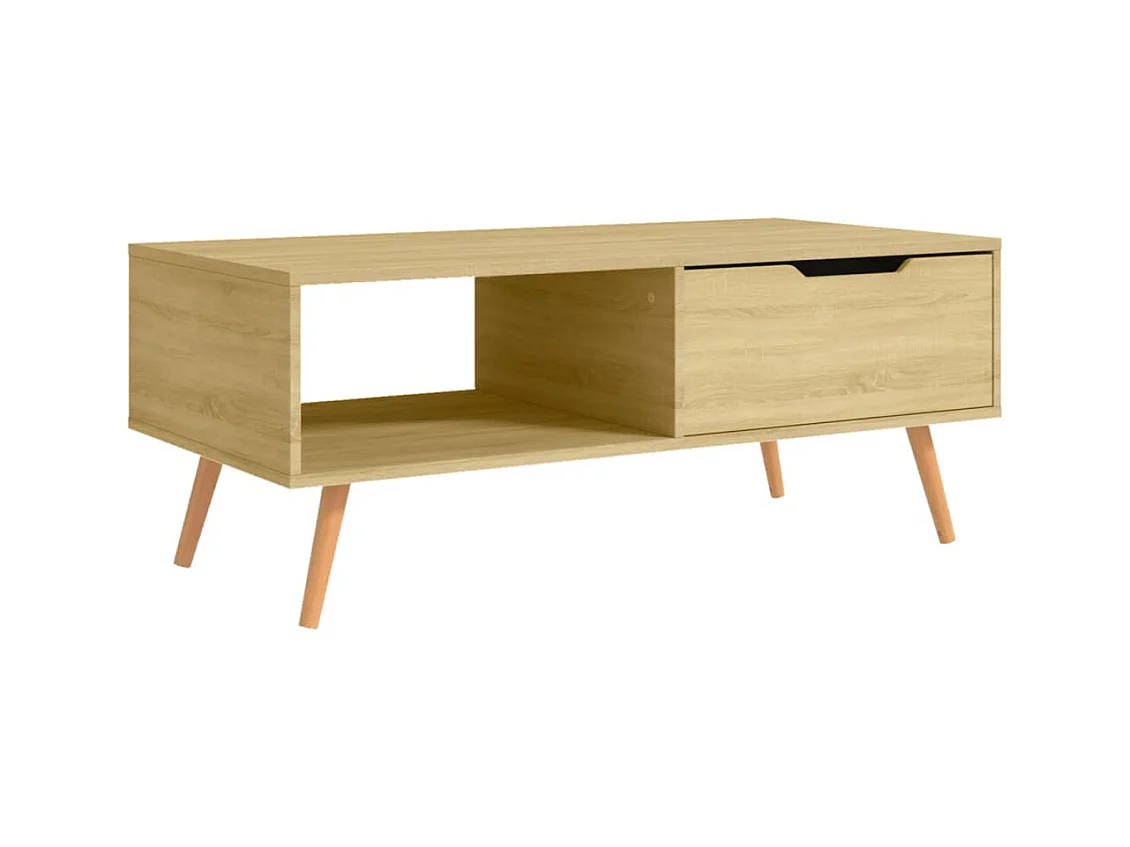 Table basse salon-Table d'appoint Chêne Sonoma 100x49,5x43 cm Bois d'ingénierie SHL45702