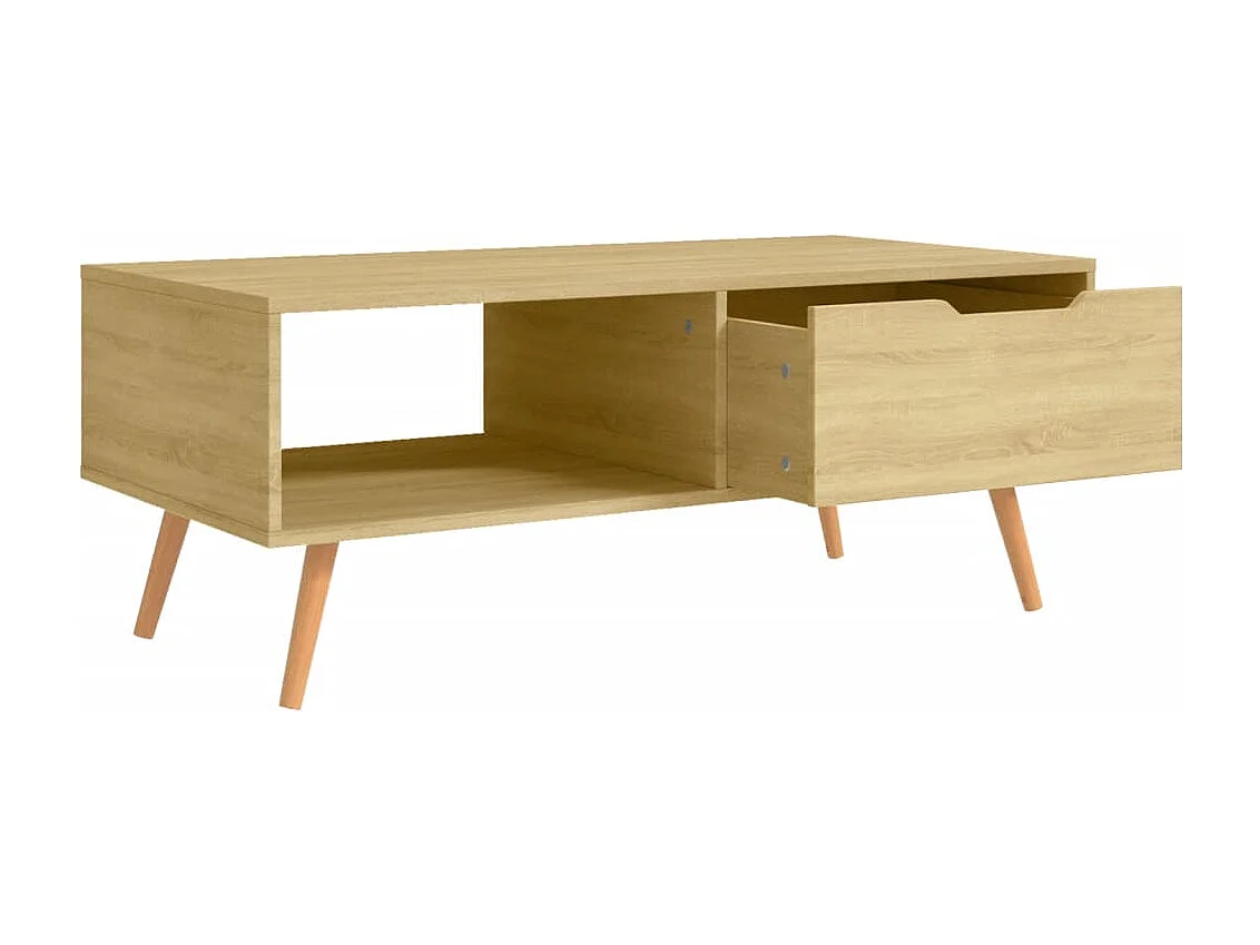 Table basse salon-Table d'appoint Chêne Sonoma 100x49,5x43 cm Bois d'ingénierie SHL45702
