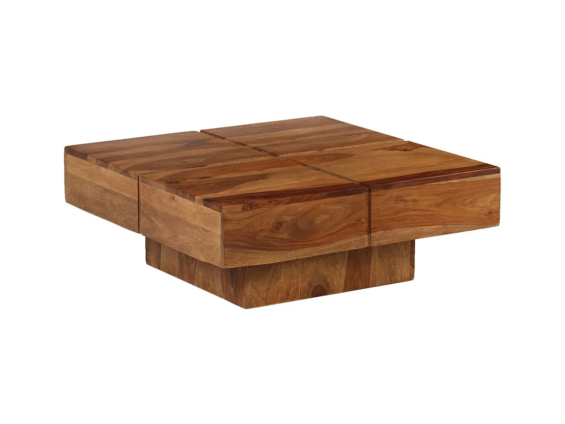 Mesa de centro | Mesa de apoio | Mesa de café 80x80x30 cm madeira de acácia maciça
