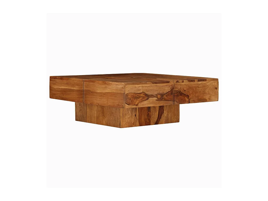 Table basse salon-Table d'appoint 80x80x30 cm bois d'acacia massif SHL62748