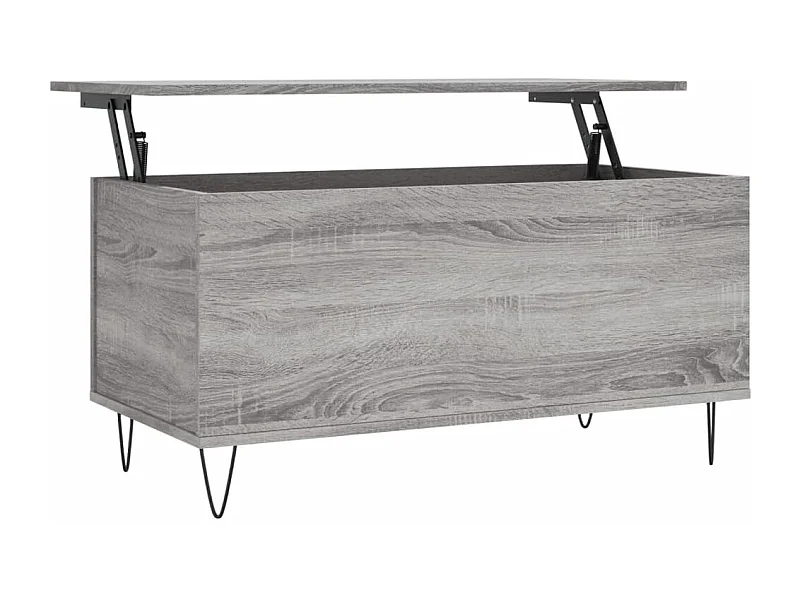Table basse salon-Table d'appoint Sonoma gris 90x44,5x45 cm Bois d'ingénierie SHL86619