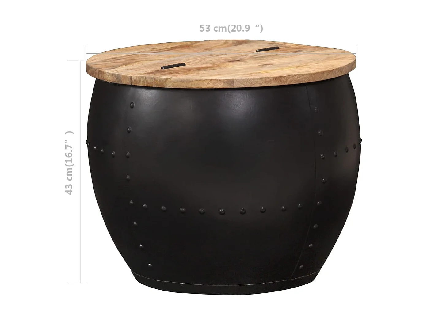 Mesa de centro | Mesa de café | Mesa auxiliar Roble artisan 80x80x31 cm Madera contrachapada SHL2621