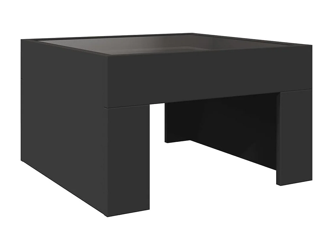 Mesa de centro-Mesa auxiliar madera contrachapada y pino marrón 80x40x30 cm SHL623725