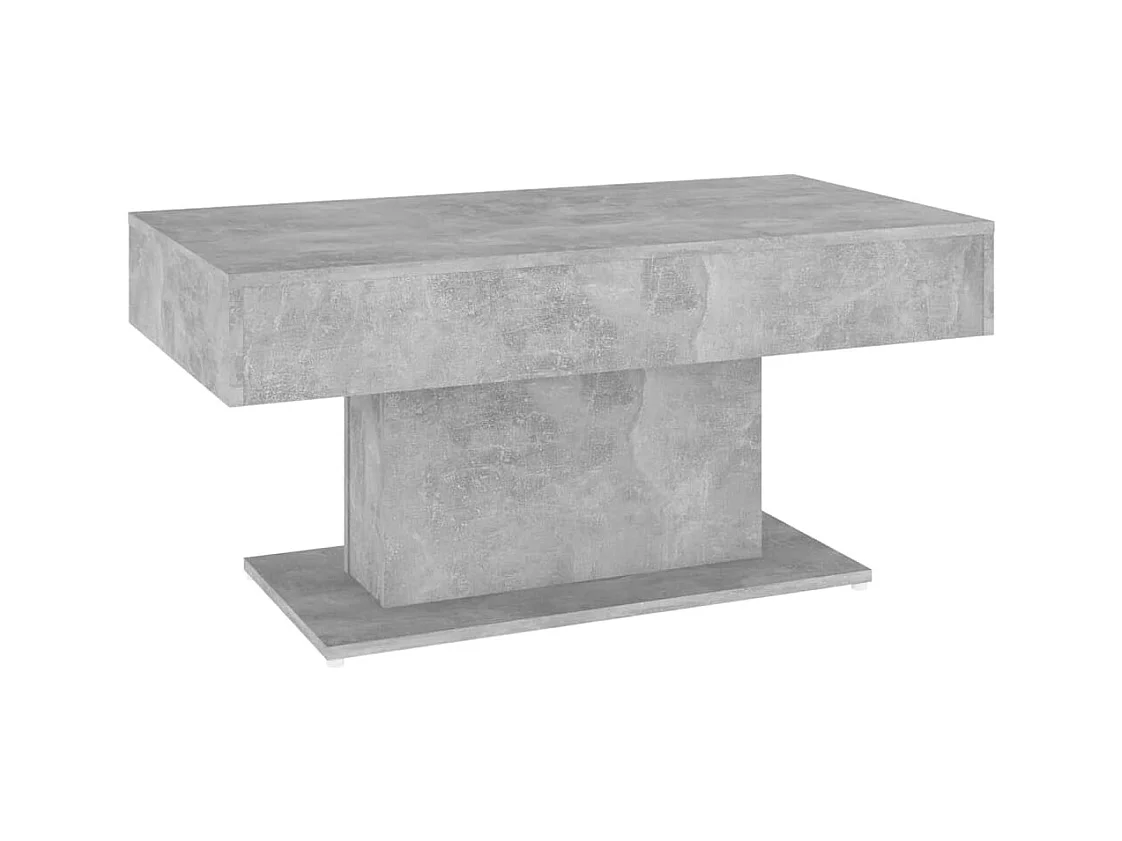 Table basse salon-Table d'appoint gris béton 96x50x45 cm bois d'ingénierie SHL25749