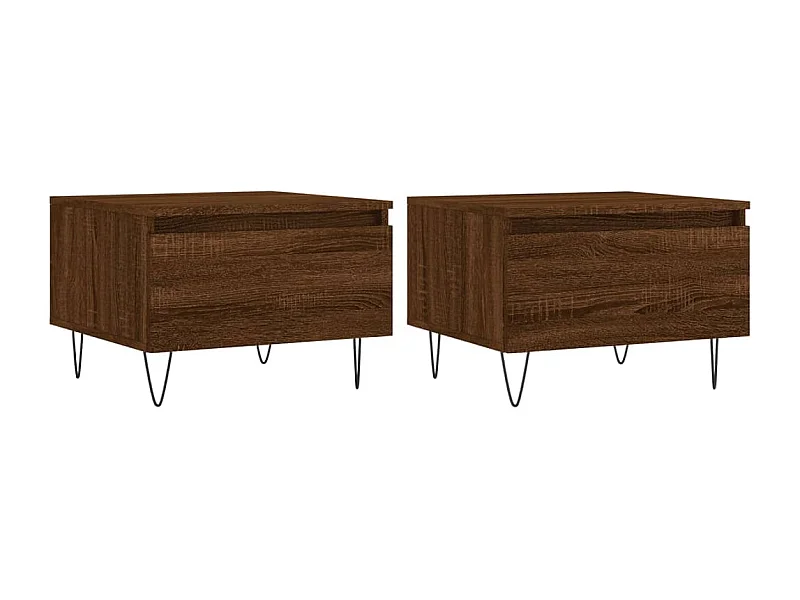 Mesa de centro | Mesa auxiliar madera maciza de mango rugosa negro 80x54x40 cm SHL4034