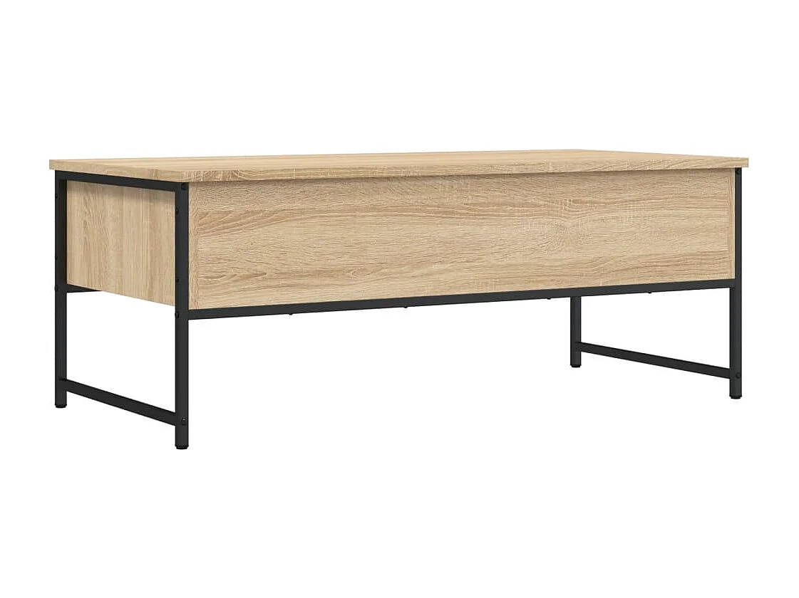 Table basse salon-Table d'appoint chêne sonoma 101x49x39,5 cm bois d'ingénierie SHL33536