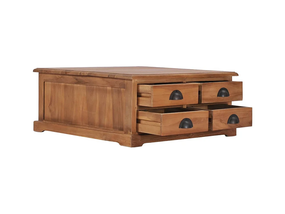 Mesa de centro | Mesa de café | Mesa auxiliar Roble ahumado 51x50x40 cm SHL3611