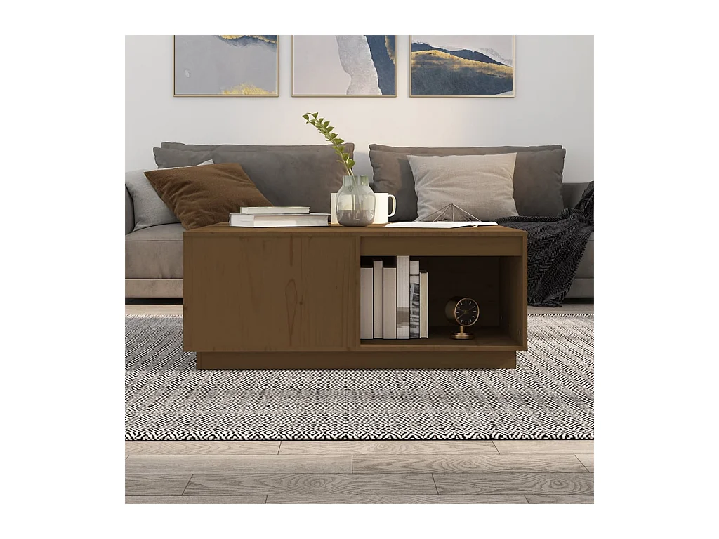 Mesa de centro | Mesa auxiliar madera contrachapada gris Sonoma 50x50x40 cm SHL814563