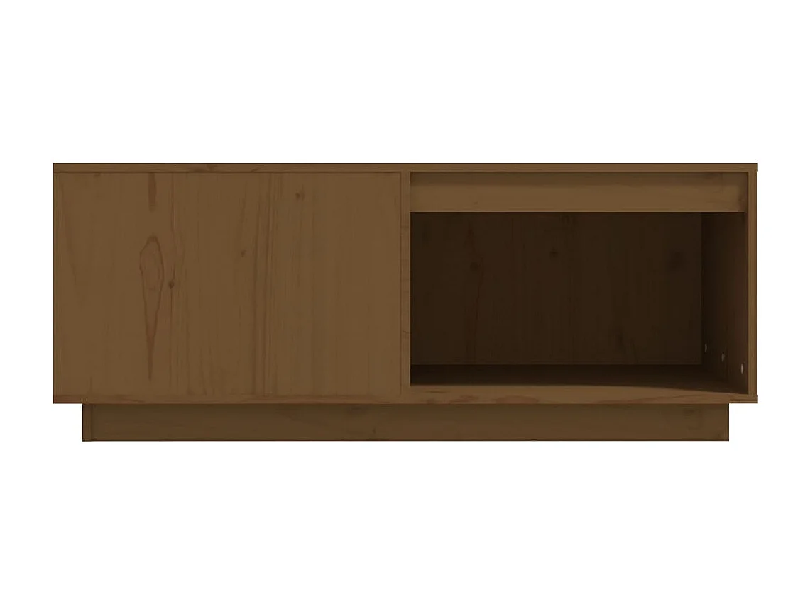 Couchtisch-Sofatisch-Beistelltische Honigbraun 100x101x40,5 cm Massivholz Kiefer SHL16683