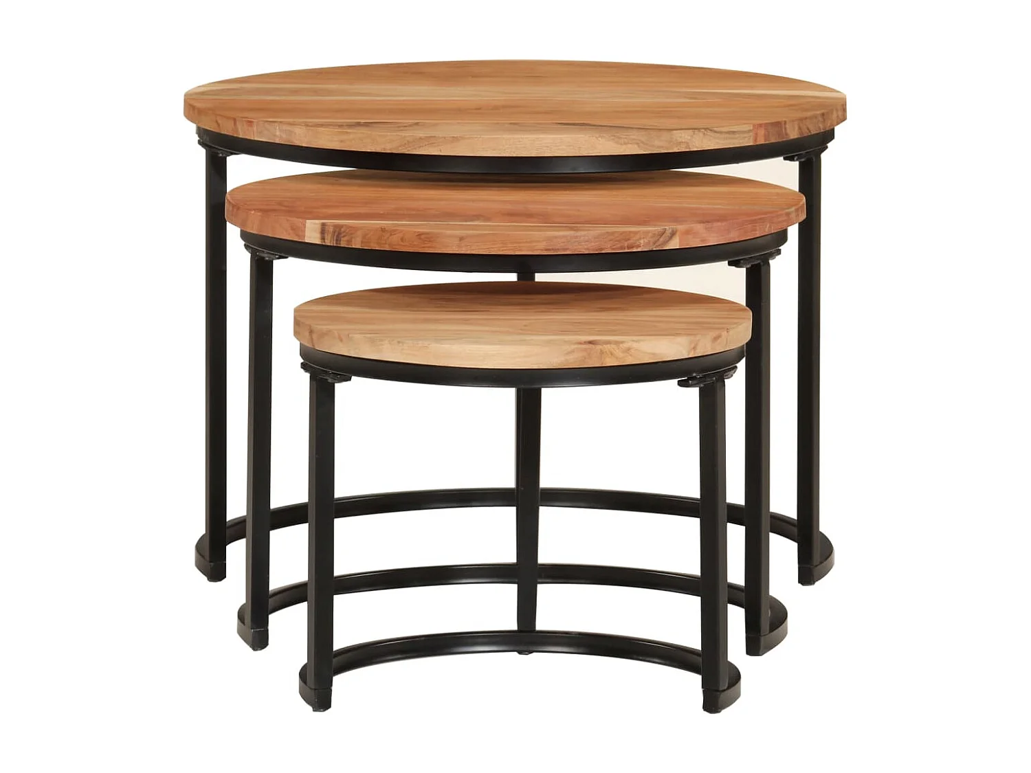 Mesa de centro | Mesa auxiliar con Infinity LED roble ahumado 90x53x30 cm SHL4472