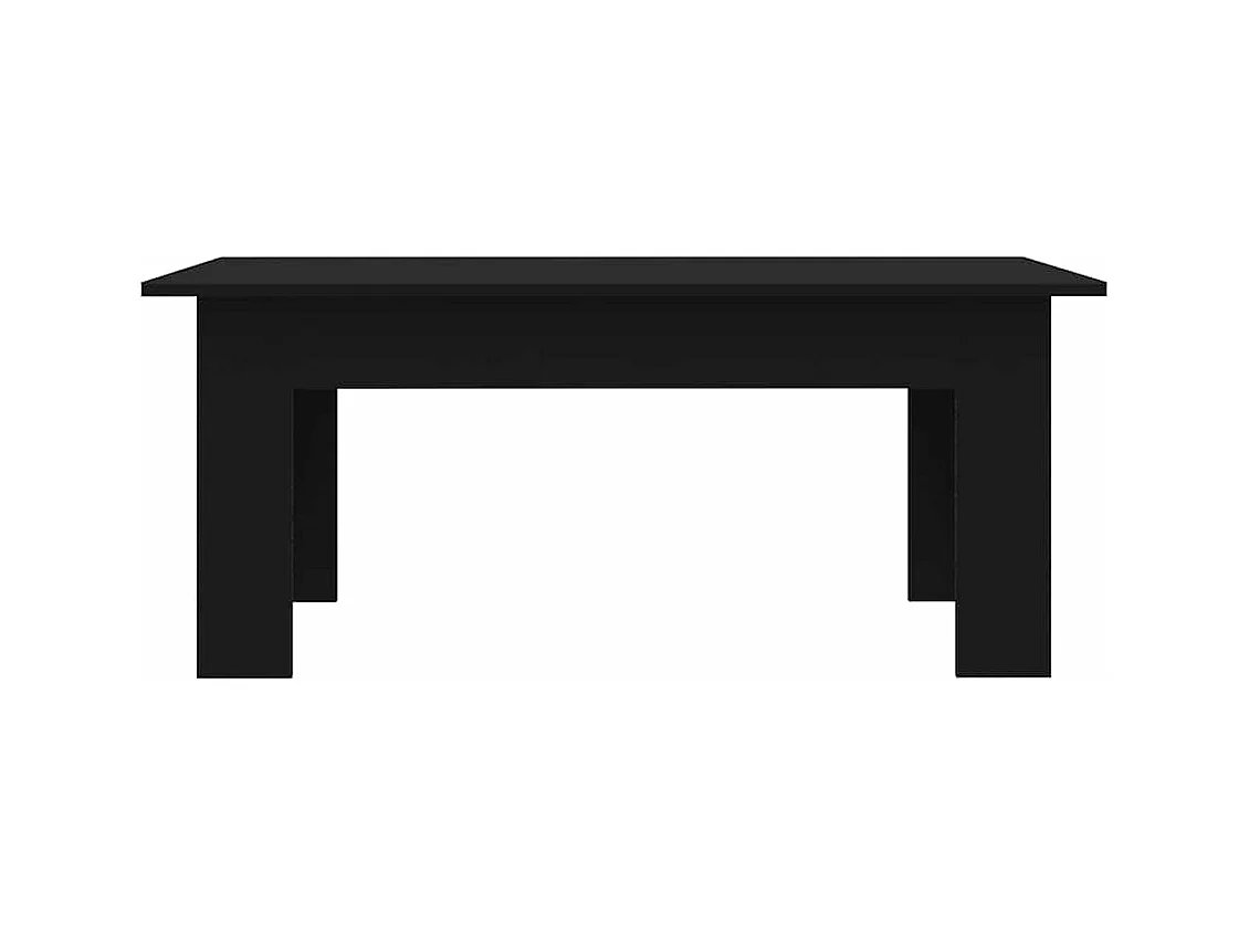 Mesa de centro | Mesa auxiliar con luces LED negro 100x100x31 cm SHL4588