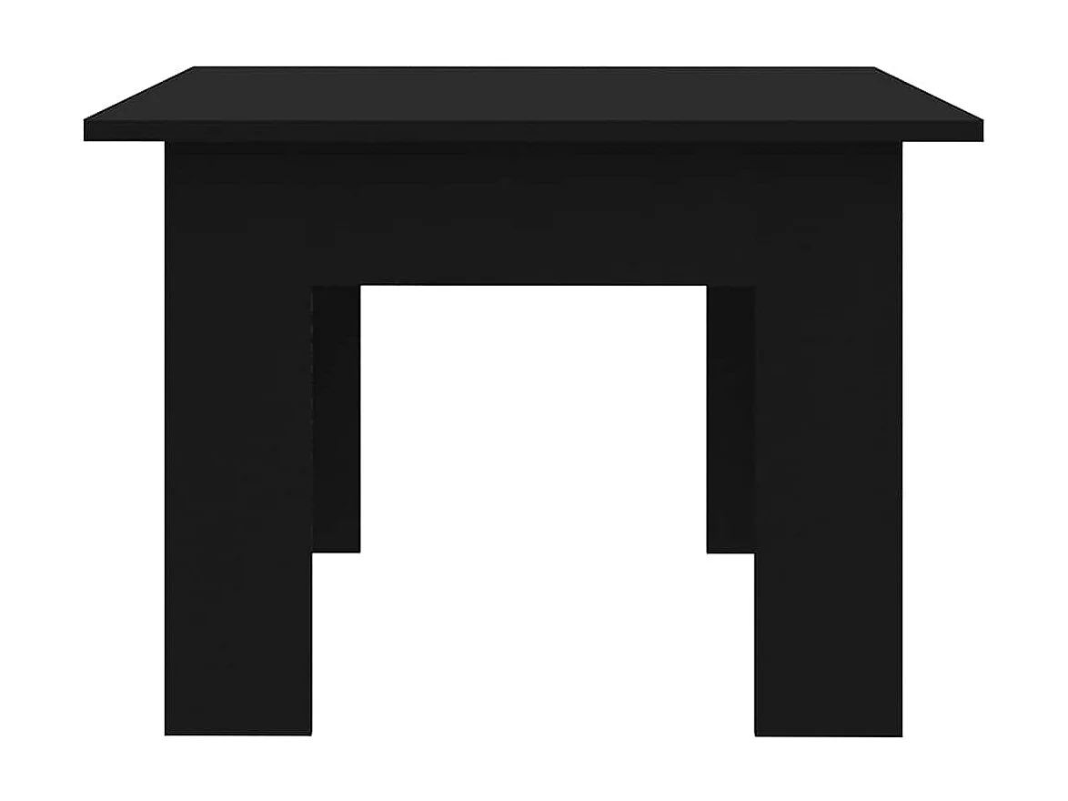 Mesa de centro | Mesa auxiliar con luces LED negro 100x100x31 cm SHL4588