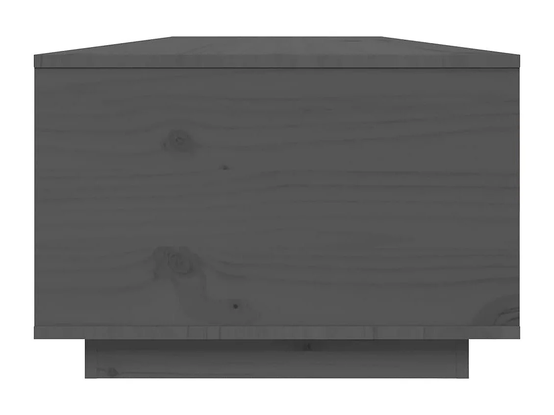 Couchtisch-Sofatisch-Beistelltische Grau 80x50x35,5 cm Massivholz Kiefer SHL5359