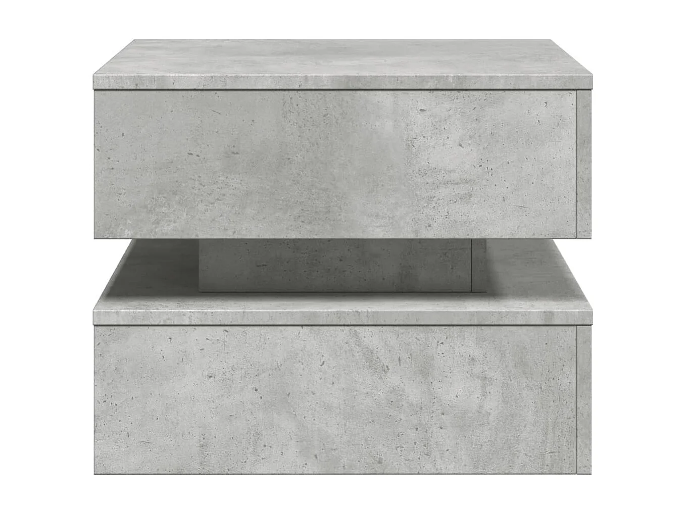 Couchtisch mit LED-Leuchten Betongrau 50x50x40 cm SHL2741