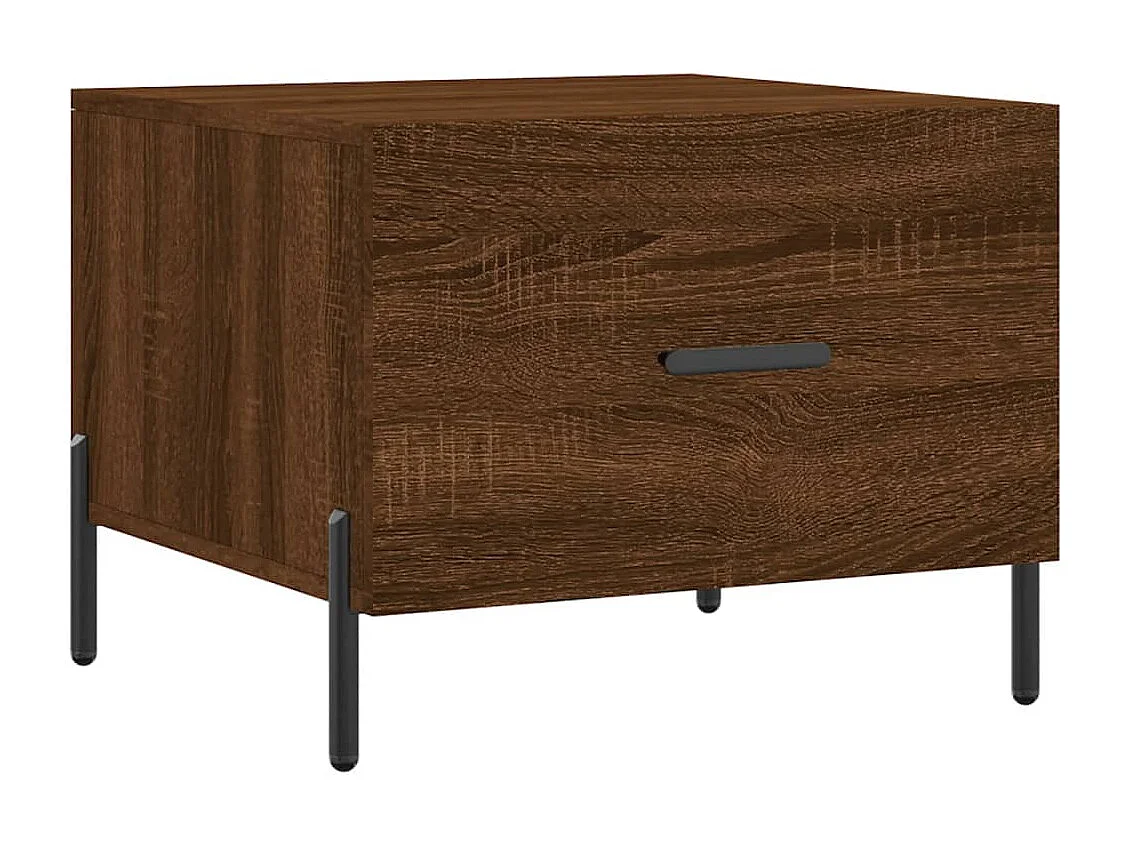 Table basse salon-Table d'appoint Chêne marron 50x50x40 cm Bois d'ingénierie SHL33039