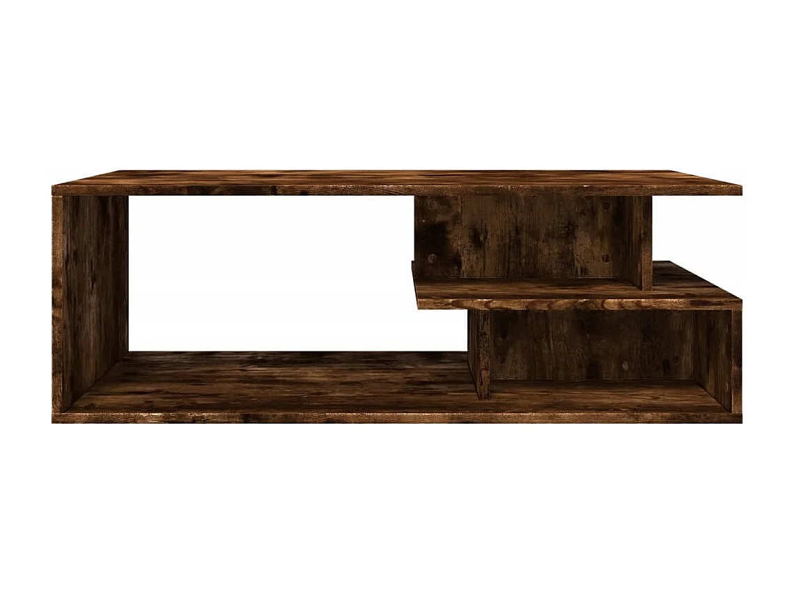 Couchtisch-Wohnzimmertisch-Beistelltische Räuchereiche 102x55x35 cm Holzwerkstoff SHL28684