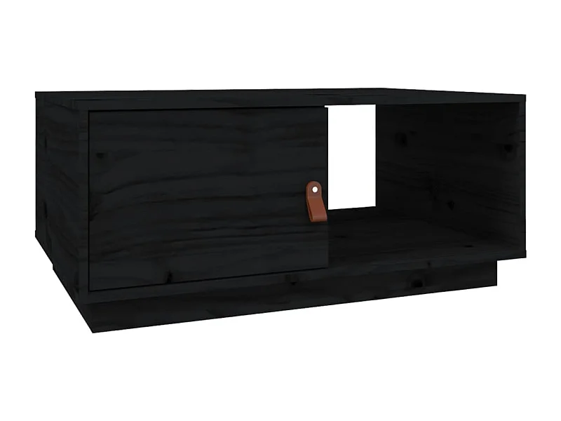Mesa de centro | Mesa auxiliar madera contrachapada negro 90x50x36,5 cm SHL2289
