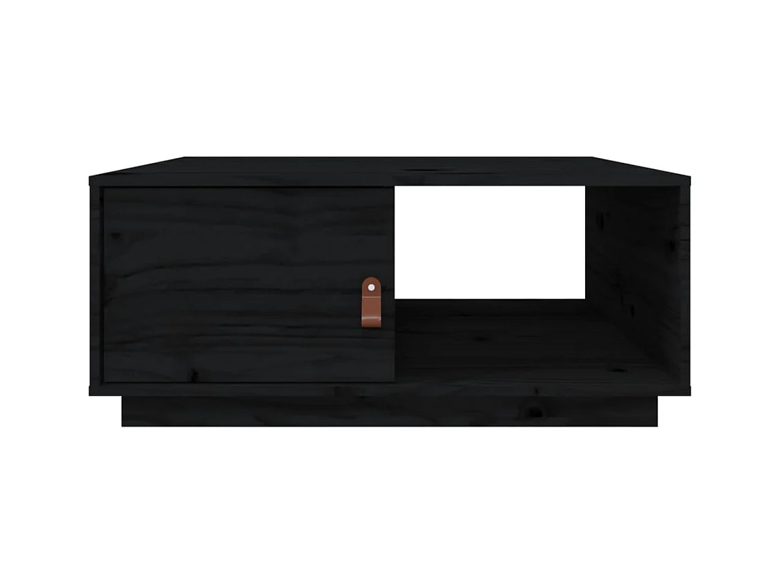 Mesa de centro | Mesa auxiliar madera contrachapada negro 90x50x36,5 cm SHL2289
