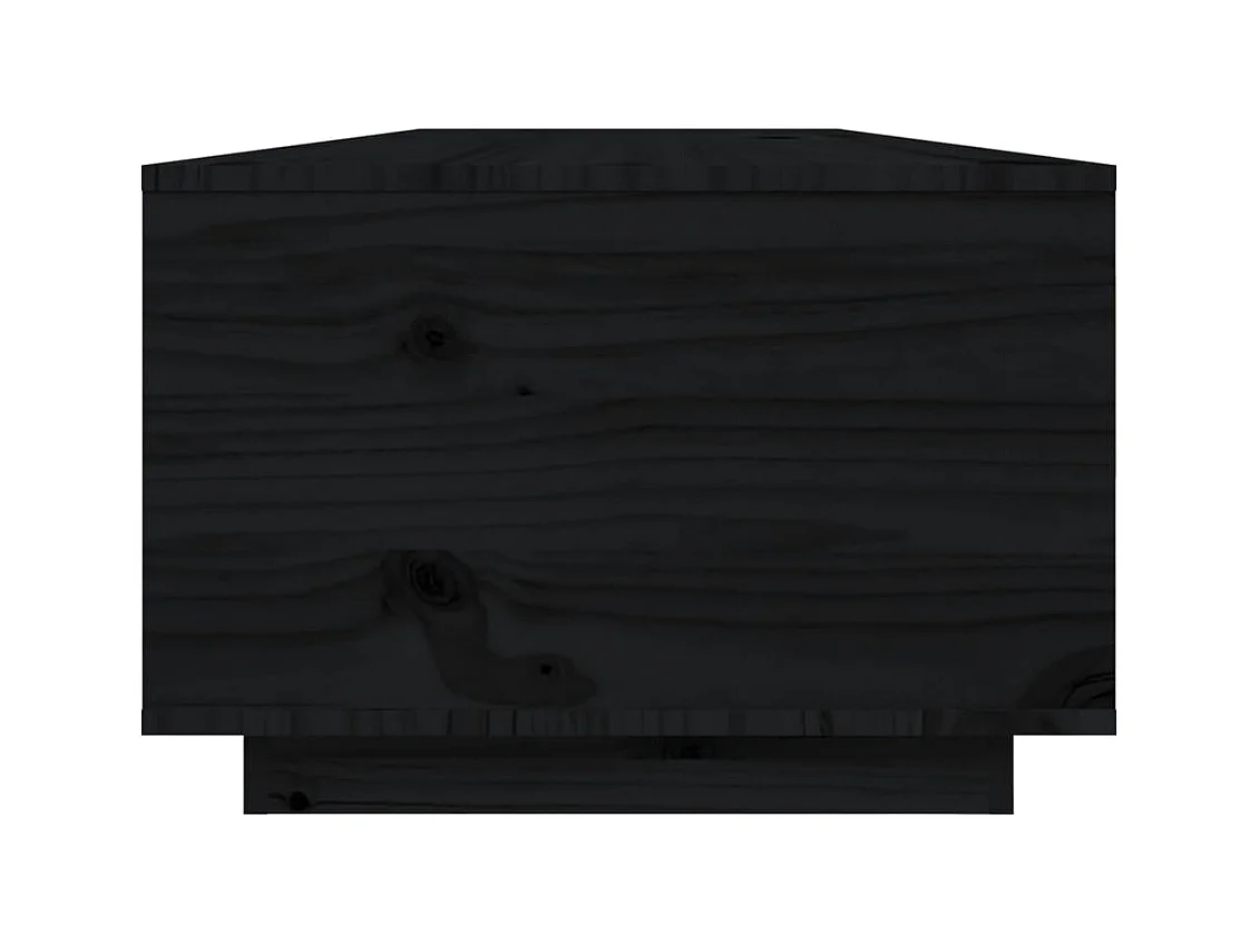 Mesa de centro | Mesa auxiliar madera contrachapada negro 90x50x36,5 cm SHL2289