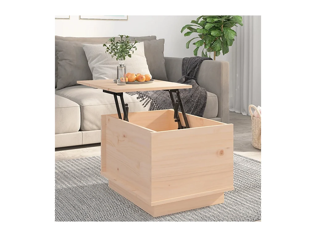 Mesa de centro | Mesa auxiliar madera contrachapada blanco brillo 90x49x45 cm SHL3647