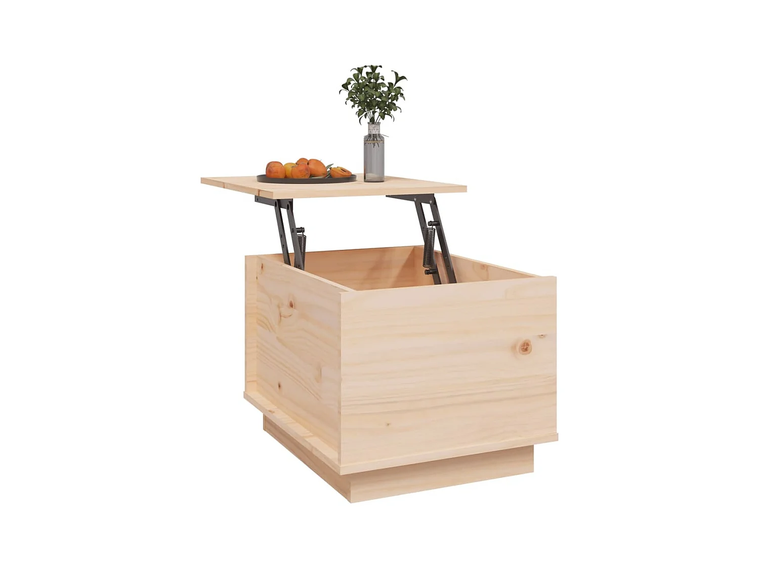 Mesa de centro | Mesa auxiliar madera contrachapada blanco brillo 90x49x45 cm SHL3647